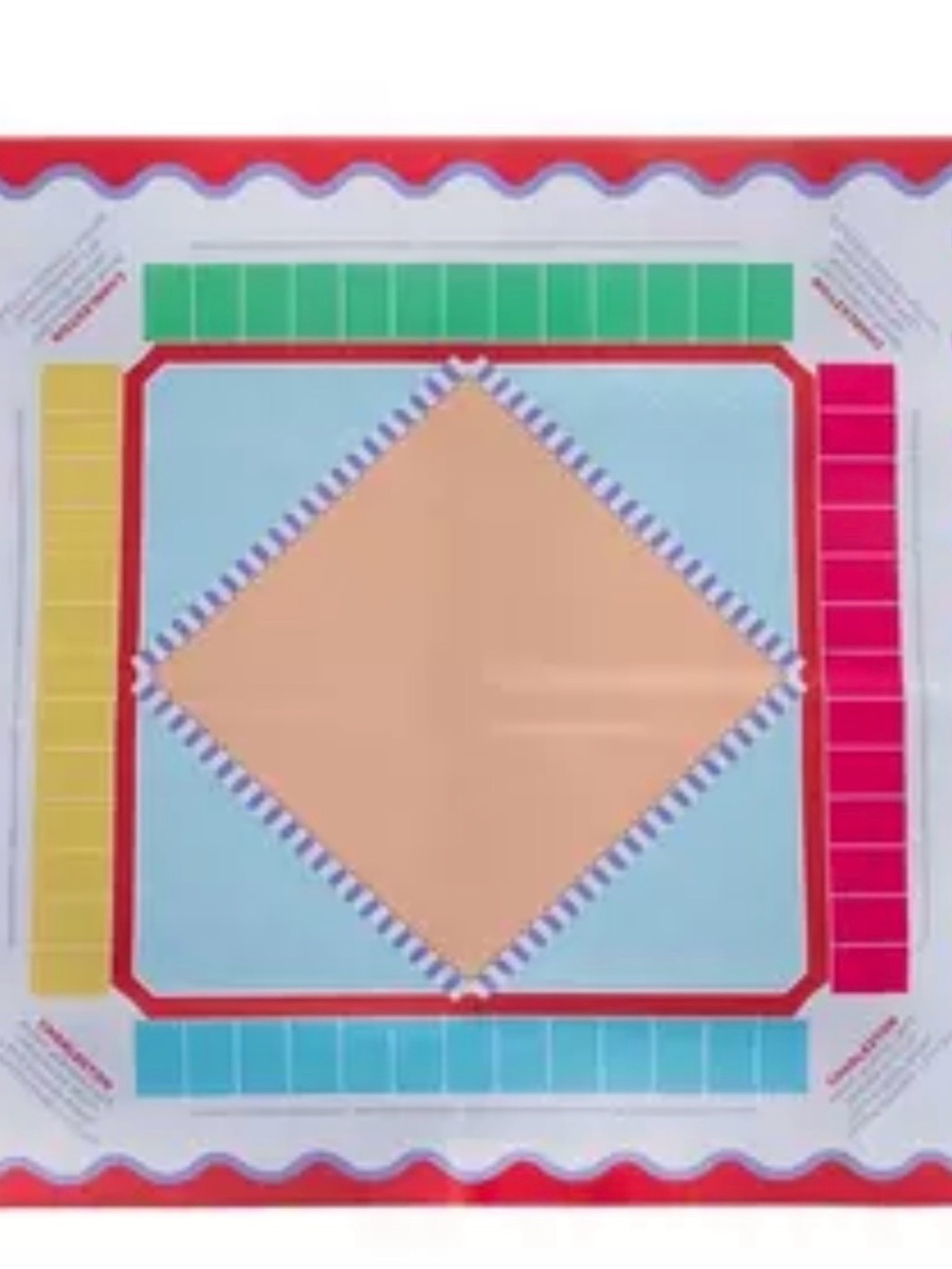Hobby Lobby Mahjong Mat – Orange, Green, and Blue – New